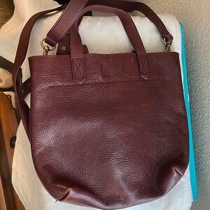 Madewell burgundy leather crossbody